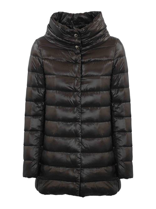 Piumino da donna lunghezza 3/4 ultraleggero colore marrone HERNO | PI0505DIC12017Z8800